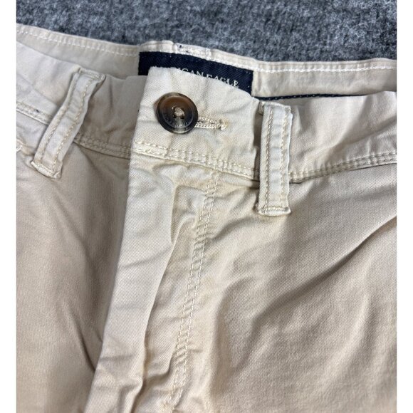 American Eagle Next Level Flex Beige Men’s Chino Shorts Size 26 Slim Fit - Picture 2 of 7